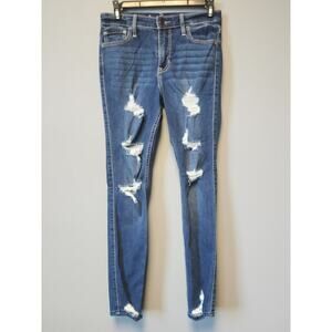 Hollister Mid Rise Super Skinny Classic Stretch Jeans Women's Size 1-S NWOT